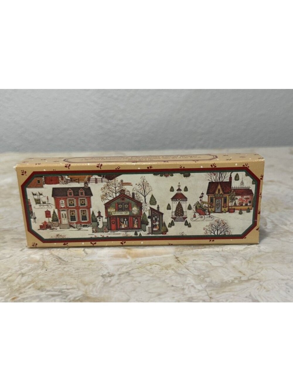VTG Avon "COUNTRY CHRISTMAS" Decal Fragrance SOAP Bars NEW IN ORIGINAL BOX
